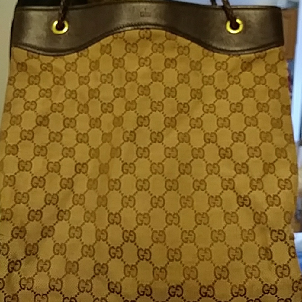 Gucci Large Brown Monogram Tote